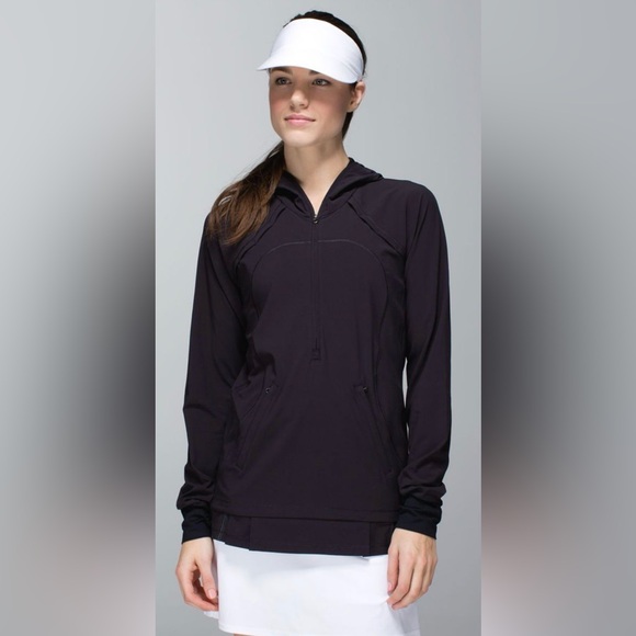 lululemon athletica Jackets & Blazers - Lululemon LightenedUp Pullover Jacket Black Sz 6!!